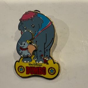 Disney Dumbo and Mother Pin - Blue and Yellow